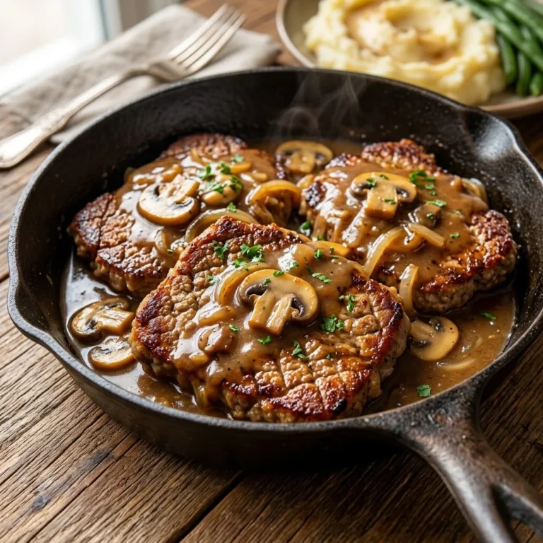 Salisbury Steak Recipe Easy Cube Steak: Juicy, Comforting, and Better Than Classic Diner Style
