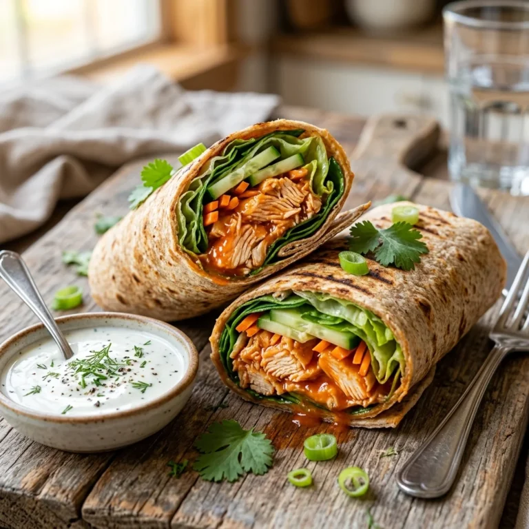 Healthy Buffalo Chicken Wraps Recipe