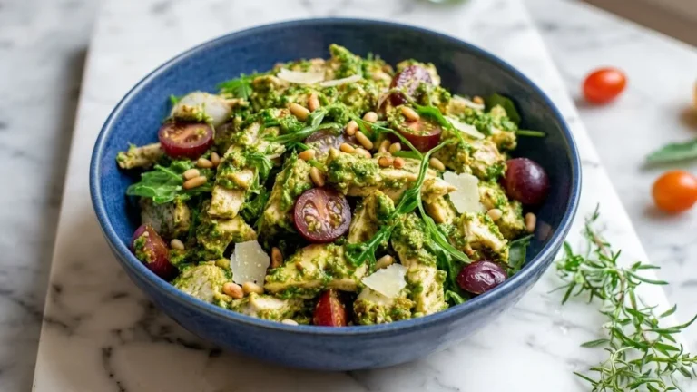 Pesto Chicken Salad Recipe – A Fresh and Flavorful Meal in Minutes