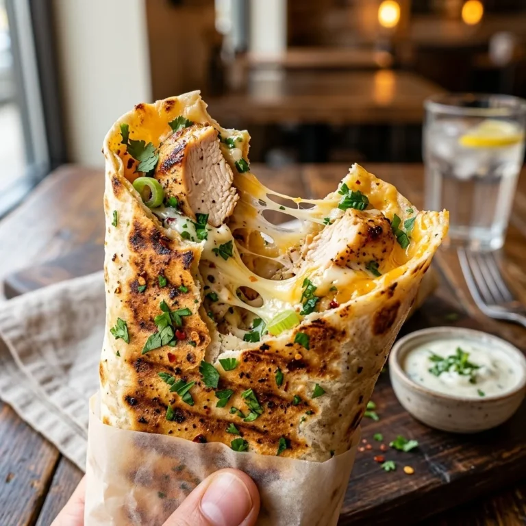 Cheesy Garlic Chicken Wraps Recipe – A Quick, Flavorful & Low-Carb Delight
