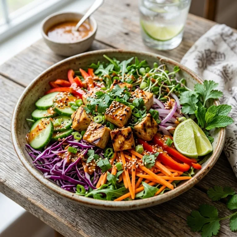Delicious Grilled Tofu Salad – A Flavorful, Colorful, and Healthy Meal
