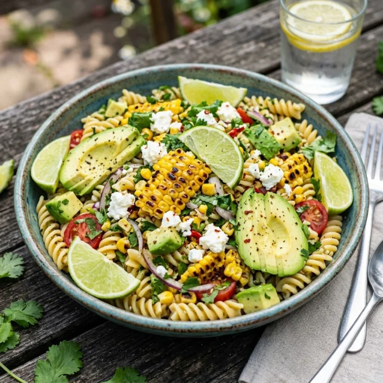 Grilled Corn and Avocado Pasta Salad – A Fresh and Healthy High-Protein Meal
