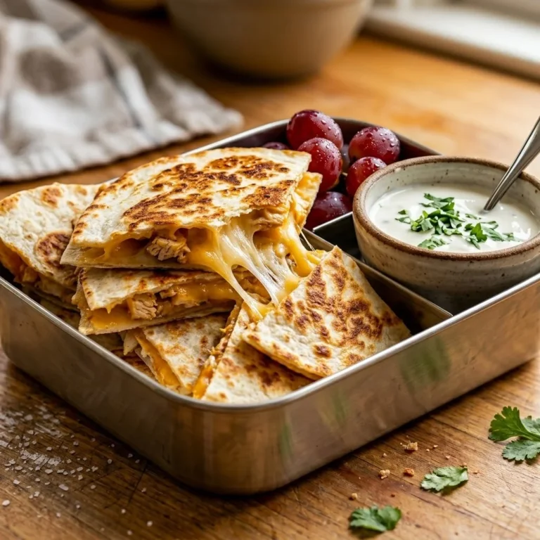 Kid Friendly Quesadilla Lunch Box Ideas Under 15 Minutes – Easy School Lunch with Crispy Potato Wedges