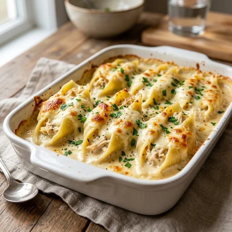 Chicken Alfredo Stuffed Shells: The Ultimate Creamy Comfort Bake