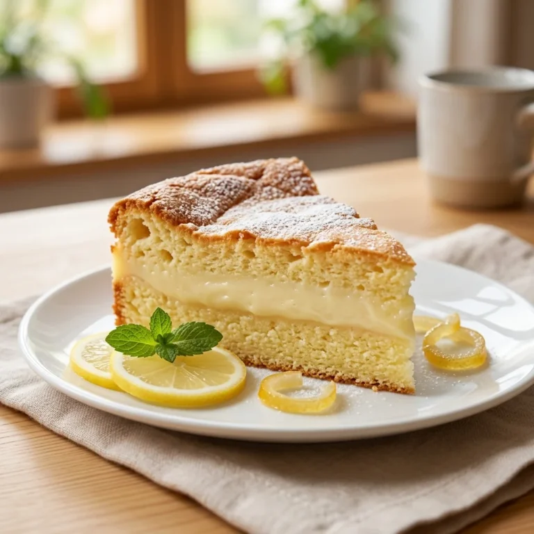 Lemon Magic Custard Cake Recipe