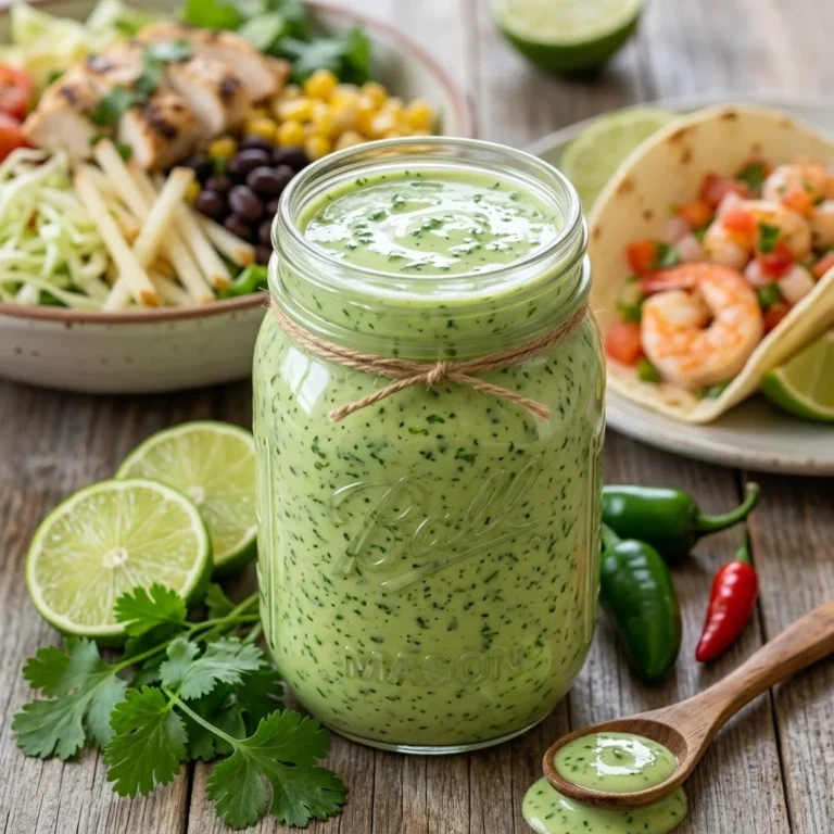 Cilantro Lime Dressing: Creamy and Zesty