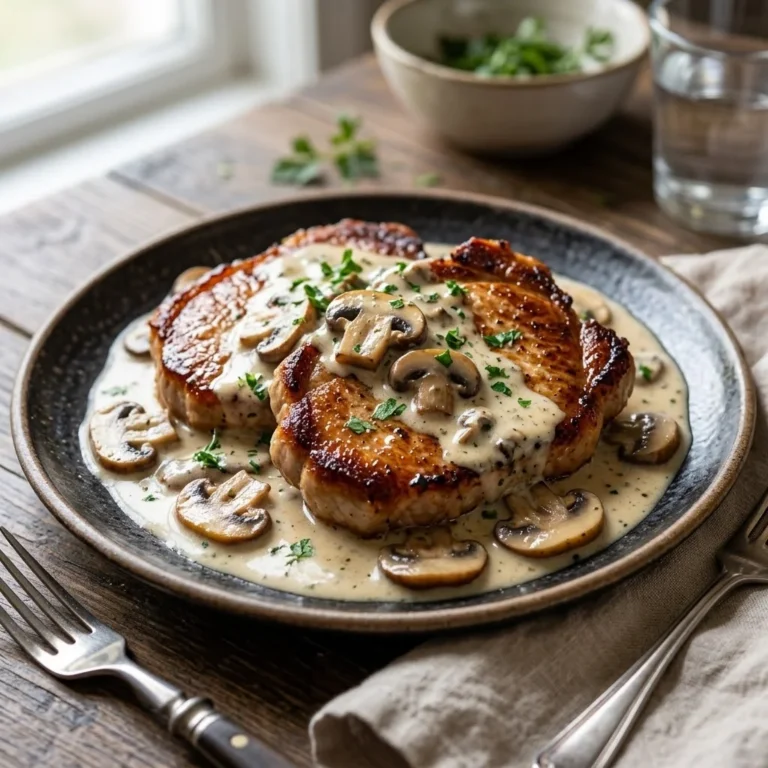 Pork Chops with Cream of Mushroom Soup Recipe: A Comforting and Creamy Delight
