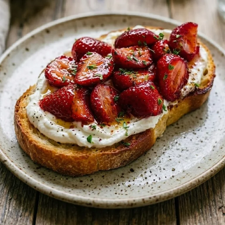 Roasted Strawberry Whipped Ricotta Toast – A Sweet and Savory Delight