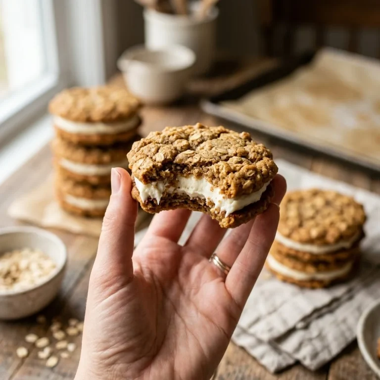 Soft & Chewy Oatmeal Cream Pie Recipe – Homemade Bakery-Style Cookies You’ll Love