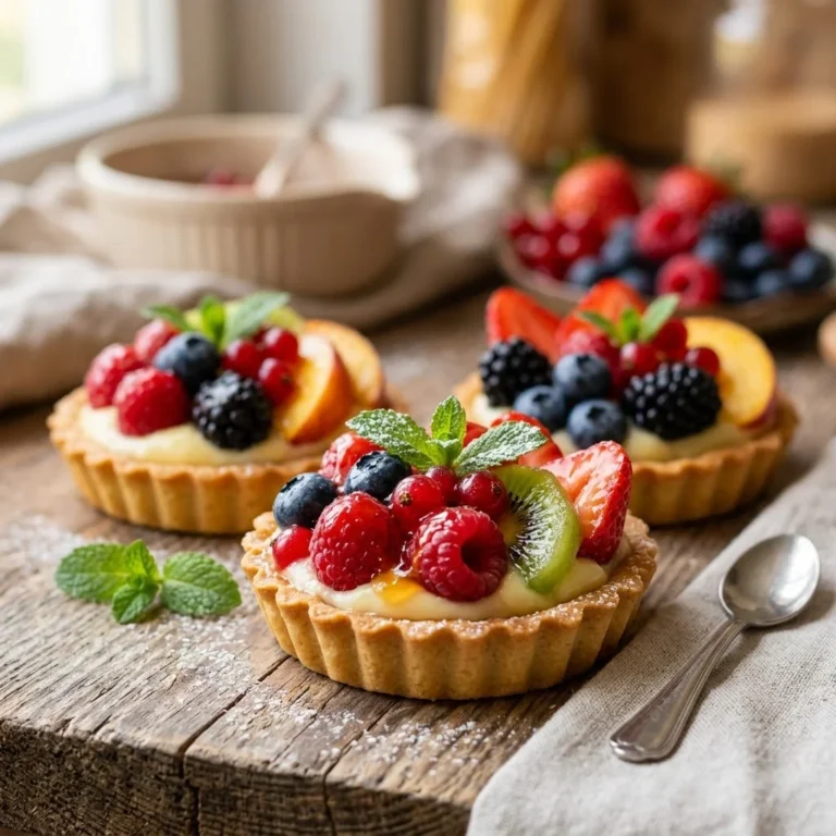 Fruit Tartlets for Afternoon Tea – Elegant Mini Desserts with Fresh Cream & Berries