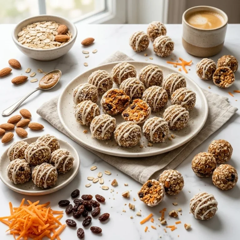 Easy No-Bake Carrot Cake Protein Balls Recipe – A Healthy, Guilt-Free Snack Packed with Flavor