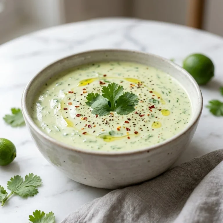 Easy Creamy Cilantro Sauce Recipe: The Perfect Addition to Your Dishes