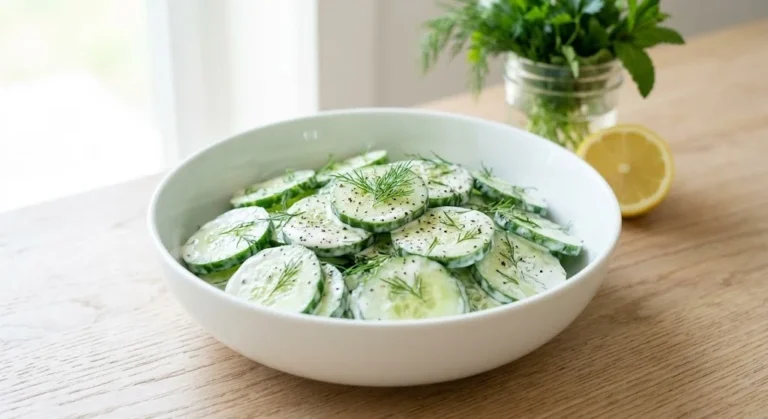 Greek Yogurt Creamy Cucumber Salad Recipe