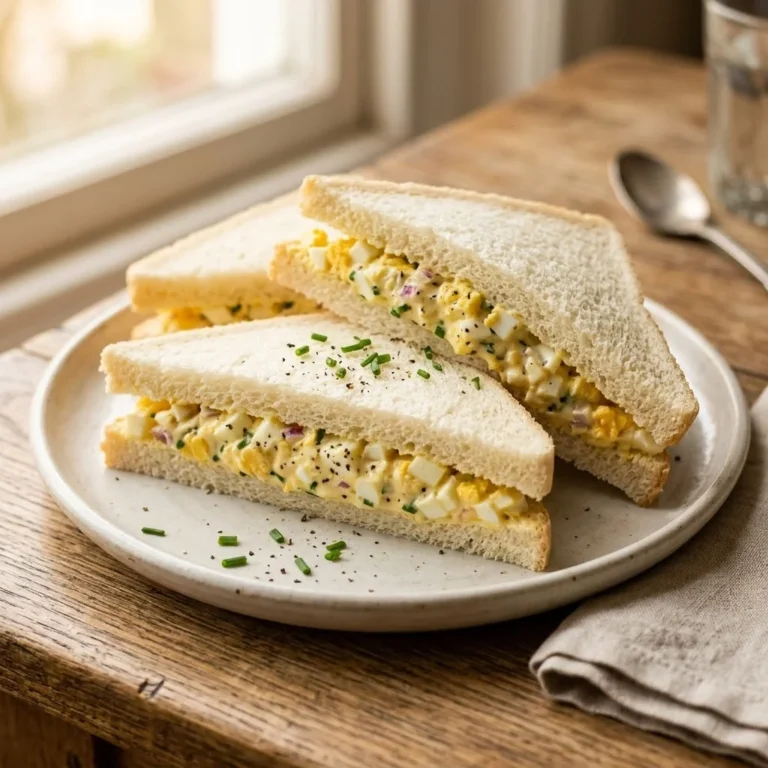 Classic Egg Salad Tea Sandwiches Recipe – Creamy, Elegant Bites for Afternoon Tea