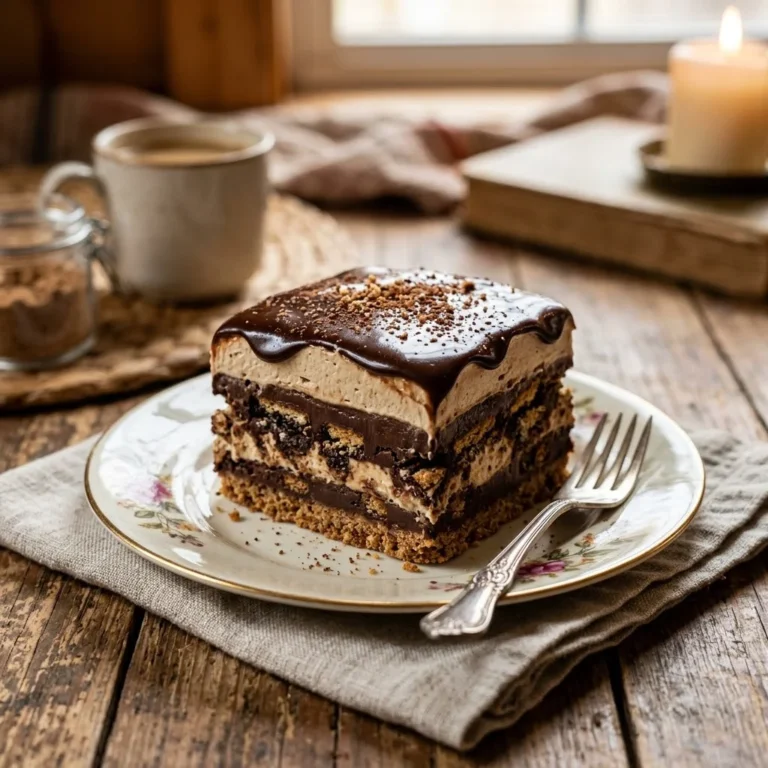 No-Bake Chocolate Biscuit Coffee Cake: A Simple, Nostalgic Delight