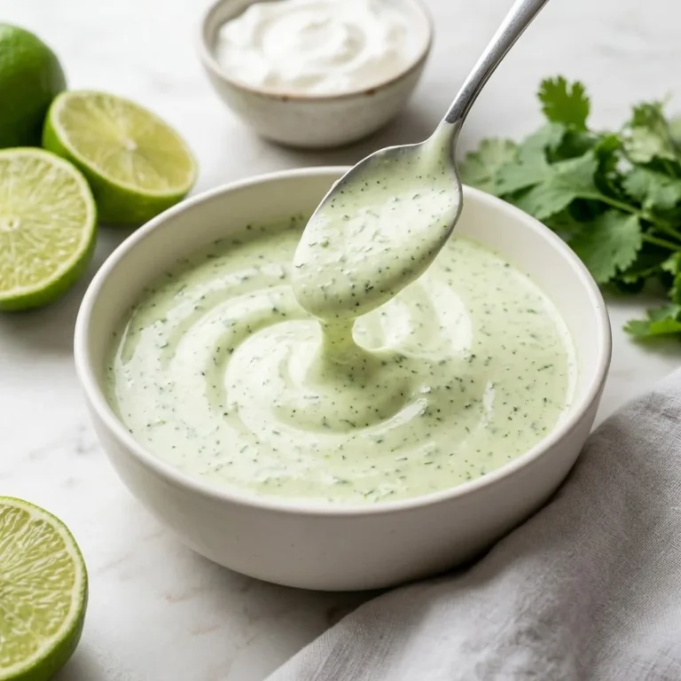 Creamy Cilantro Lime Sauce – A Zesty, Fresh Sauce for Tacos, Fries, and More!