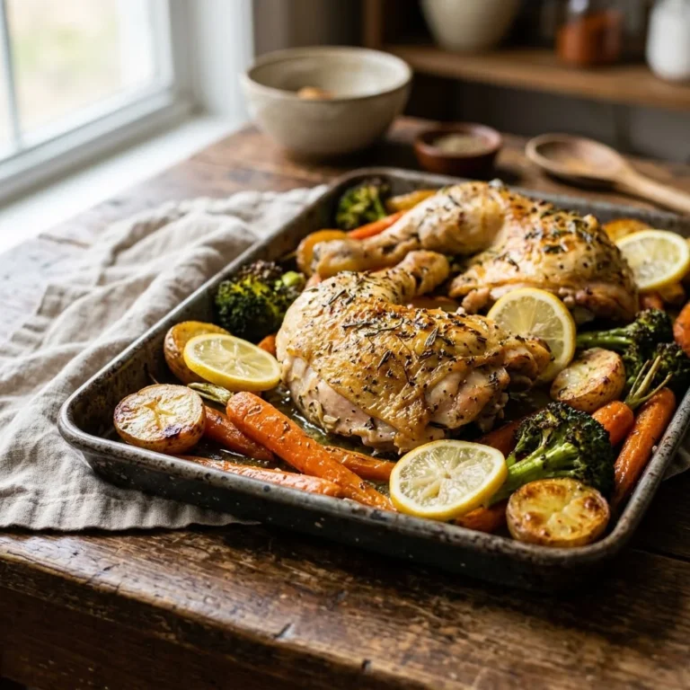 Sheet Pan Lemon Herb Chicken and Veggies