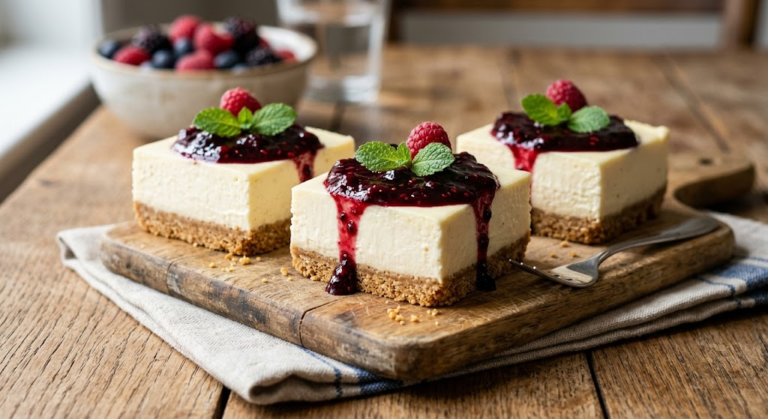 Creamy No-Bake Cheesecake Bars: A Sweet and Easy Delight