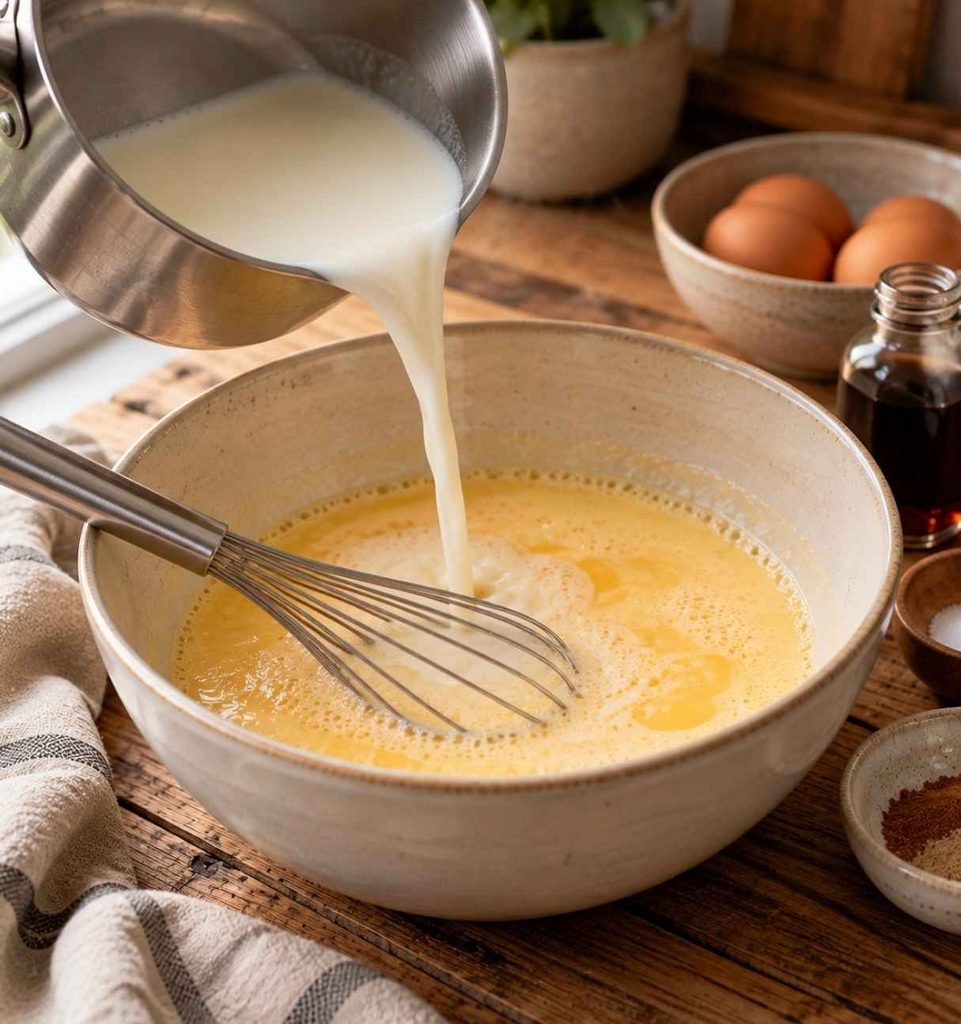 Step 4: Temper the Egg Mixture
