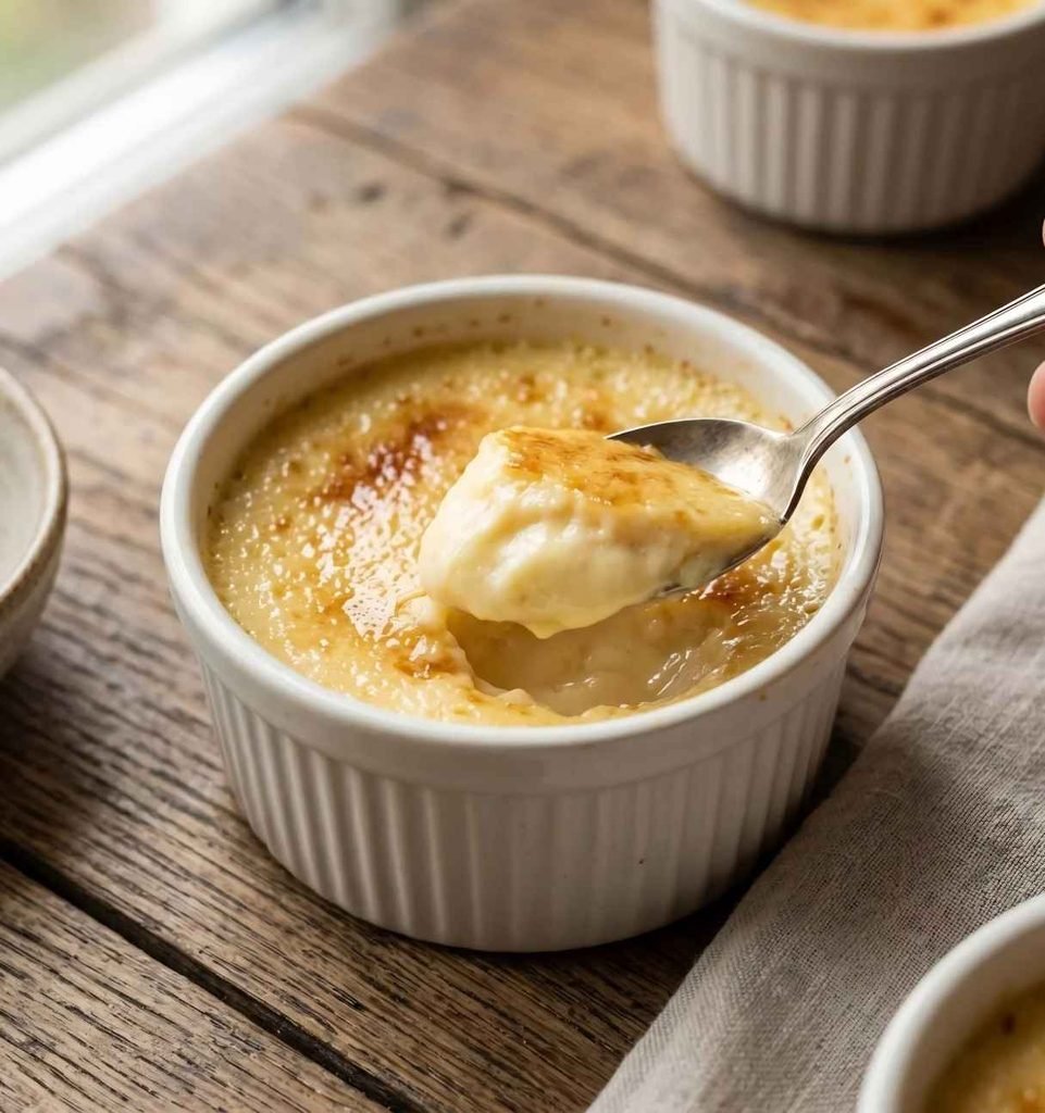 Before serving, sprinkle the custard with nutmeg or cinnamon for a traditional finish.