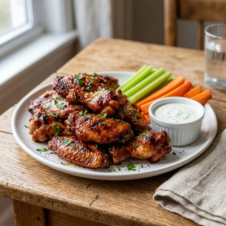 Baked Crispy BBQ Chicken Wings Recipe