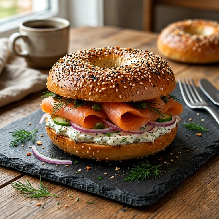 Smoked Salmon Bagel Sandwich Recipe: Delicious and Easy to Make at Home