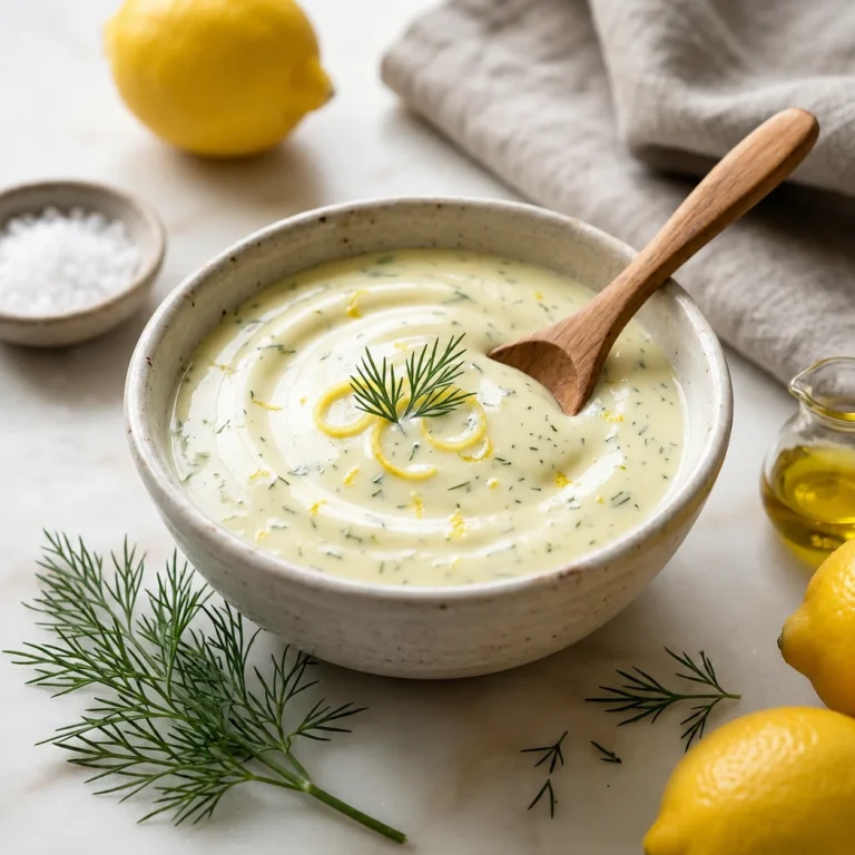 Lemon Dill Sauce Recipe: Fresh, Tangy, and Creamy