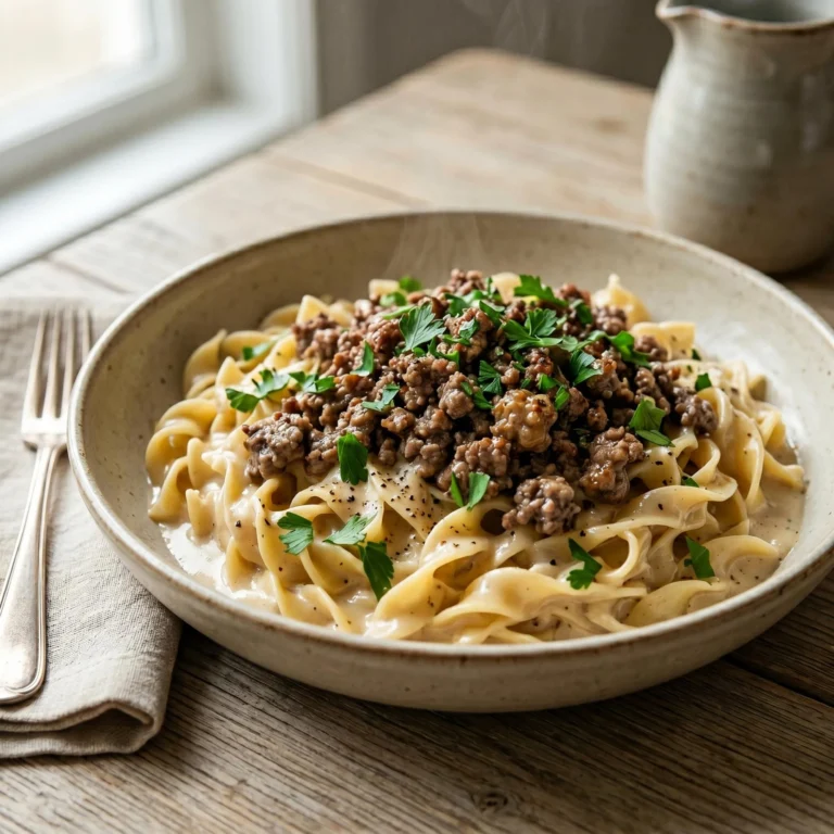 Creamy Ground Beef Noodles Recipe: Comfort Food at Its Best