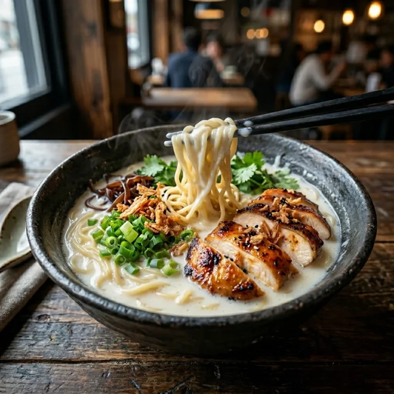 Creamy Garlic Chicken Ramen Noodle Recipe: A Comforting Bowl of Flavor