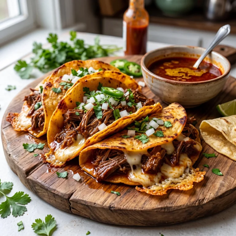 Birria Bomb Tacos Recipe: Crockpot Comfort and Crispy Goodness