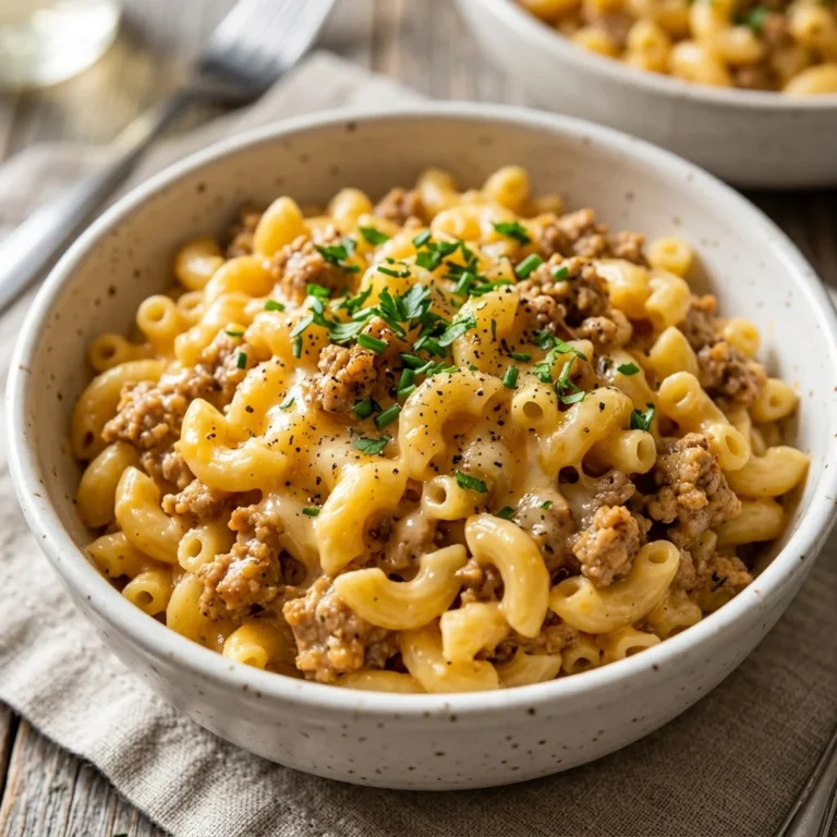 Cheeseburger Macaroni and Cheese Recipe: Cheesy, Savory, and Comforting