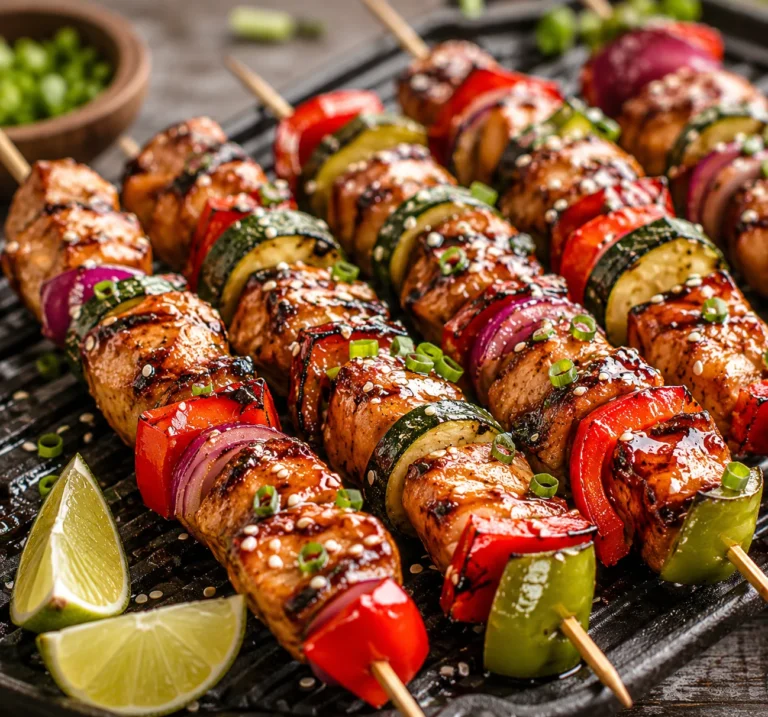 BBQ-Teriyaki Chicken Kabobs: Juicy, Flavorful, and Perfect for Summer