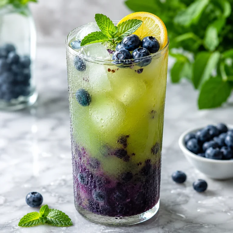 Blueberry Green Tea Drink Recipe