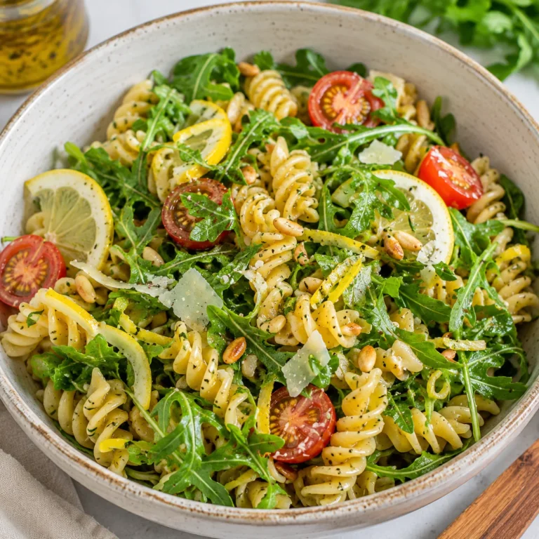 Lemon Arugula Pasta Salad Recipe
