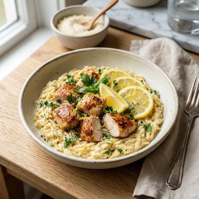 Creamy Lemon Chicken Orzo Recipe: Bright, Comforting, and Perfect for a Quick Weeknight Dinner