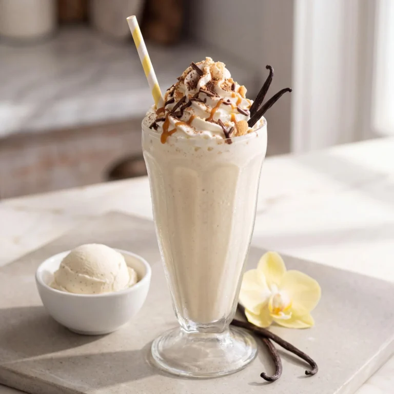 Easy Creamy Vanilla Milkshake Recipe
