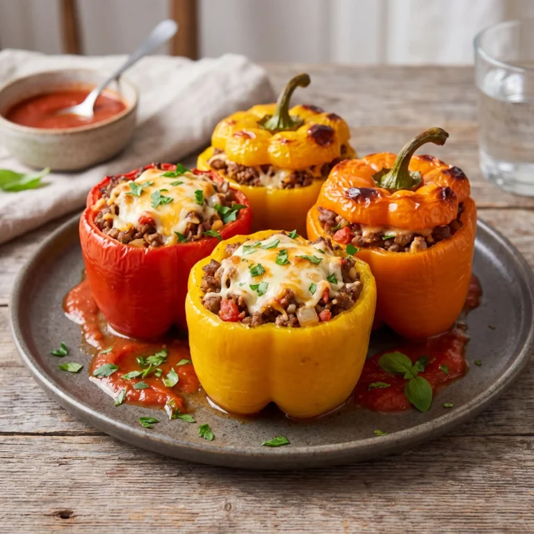 Stuffed Peppers with Ground Beef Recipe: Flavorful, Easy, and Packed with Nutrition