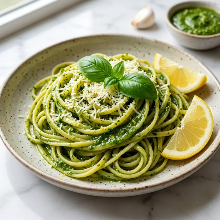Lemon Pesto Pasta Recipe