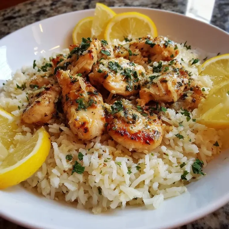 One Pan Lemon Garlic Butter Chicken and Rice Dinner: Easy, Flavorful, and Quick