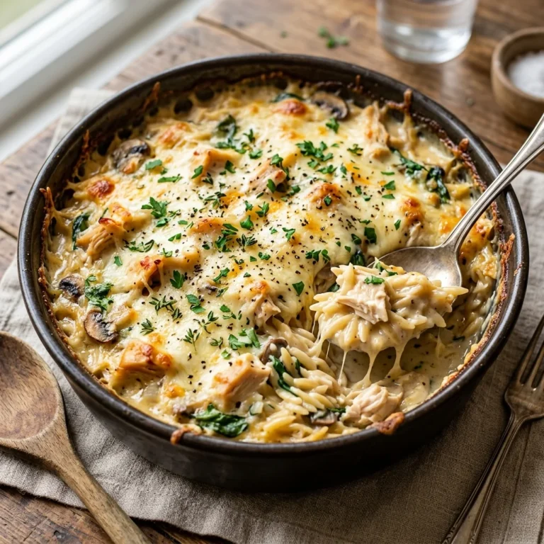 Cheesy Chicken Orzo Casserole Recipe: Creamy, Comforting, and Perfect for Busy Nights