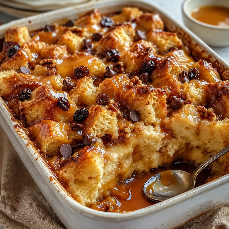 Delicious Bread Pudding with Vanilla Caramel Sauce: The Ultimate Comfort Dessert