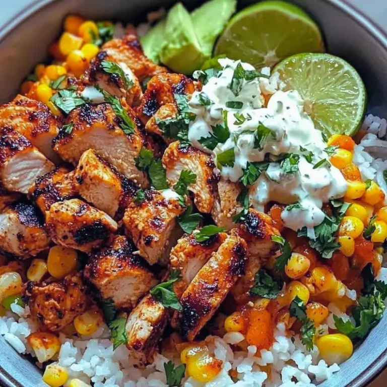 Healthy Street Corn Chicken Rice Bowl Recipe