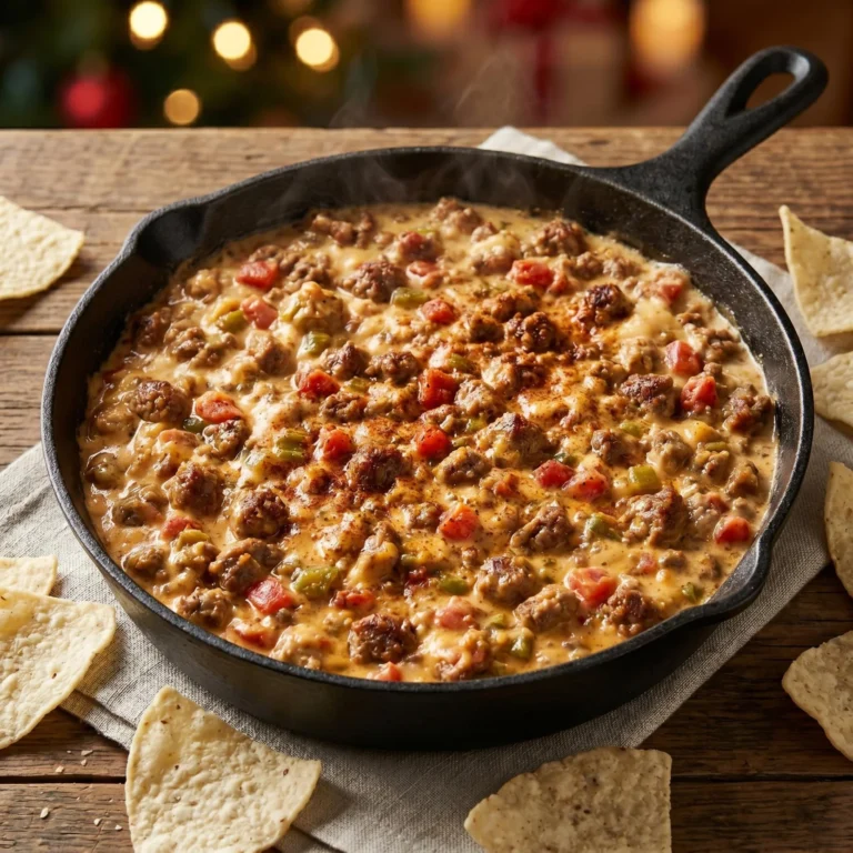 The Ultimate “No Velveeta” Scratch-Made Queso Dip with Ground Beef