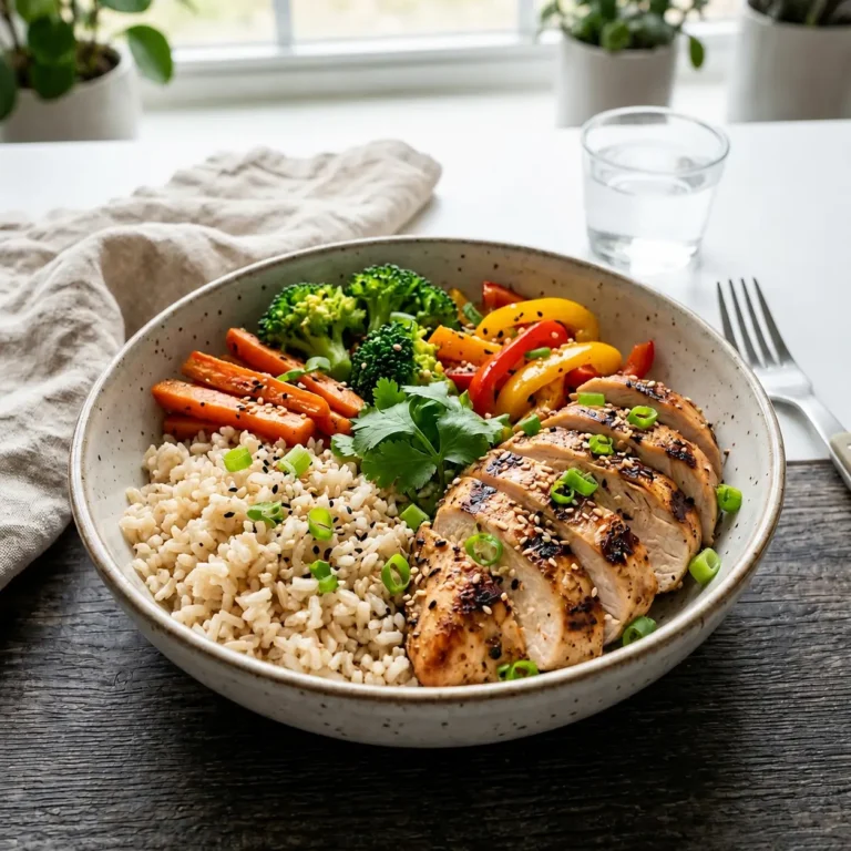 Healthy Chicken Rice Bowl Recipe: Balanced, Delicious, and Perfect for Lunch