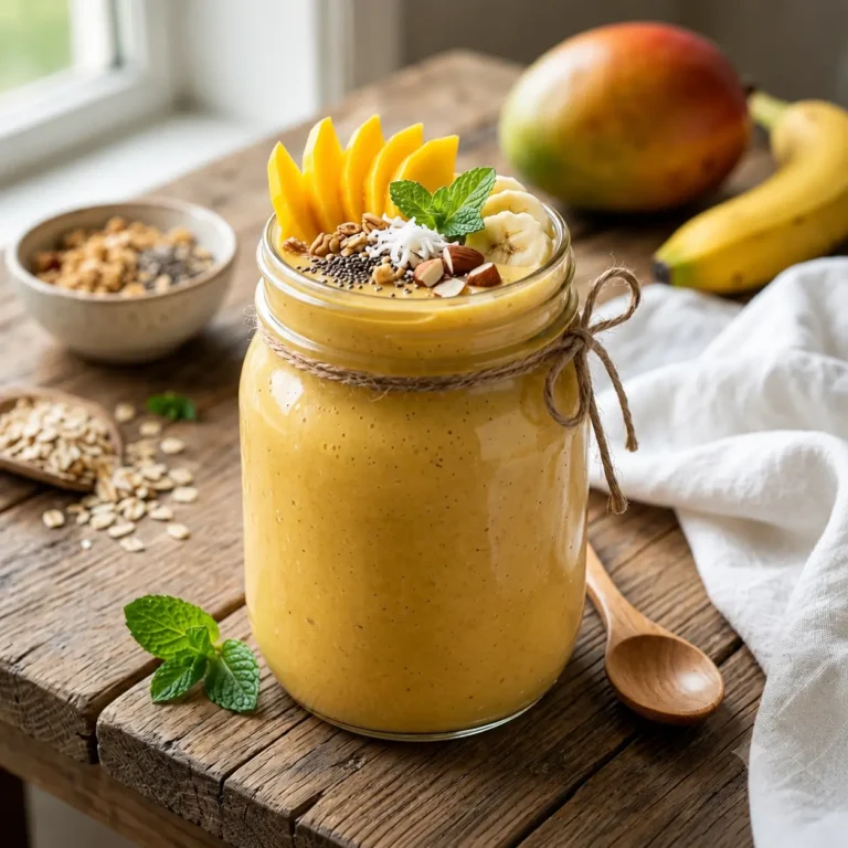 Mango Banana Protein Smoothie Recipe: Creamy, Healthy, and Energizing