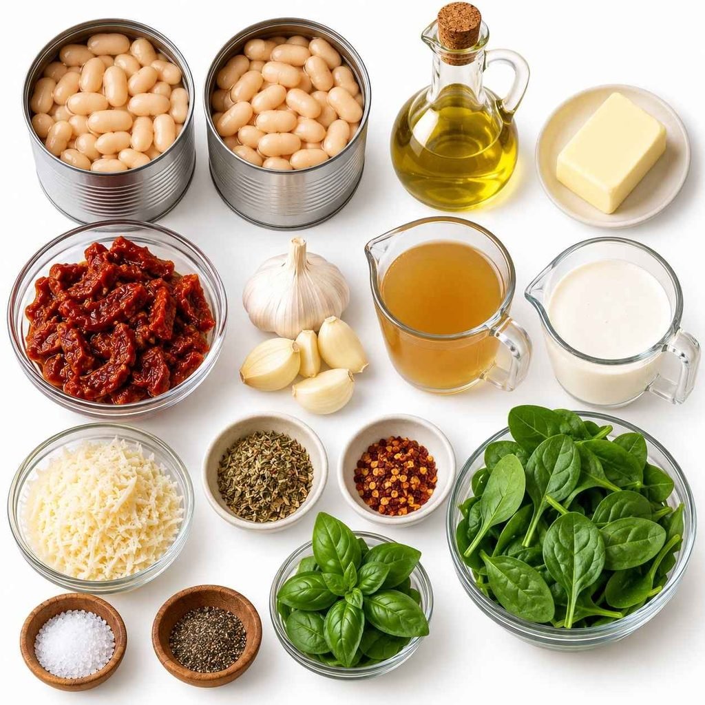 Ingredients for Easy Marry Me Beans