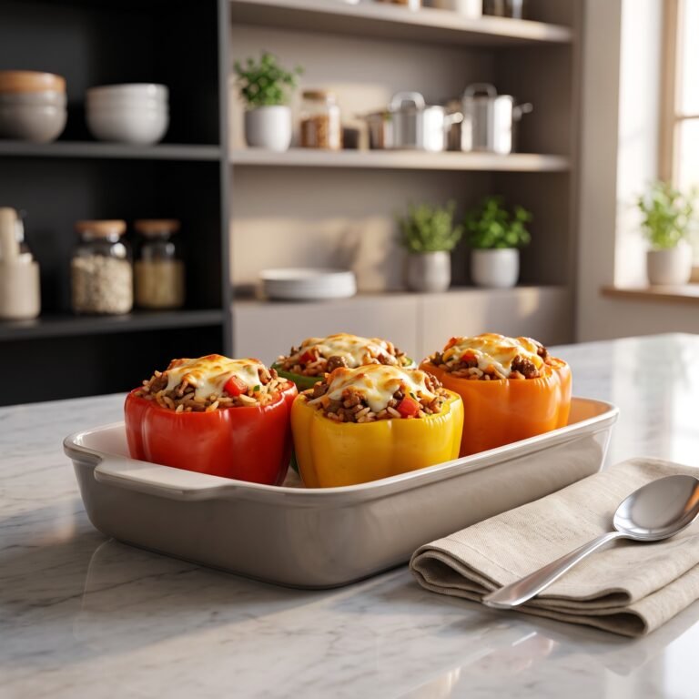 Classic Stuffed Peppers Recipe: Hearty, Cheesy, and Better Than Diner Food