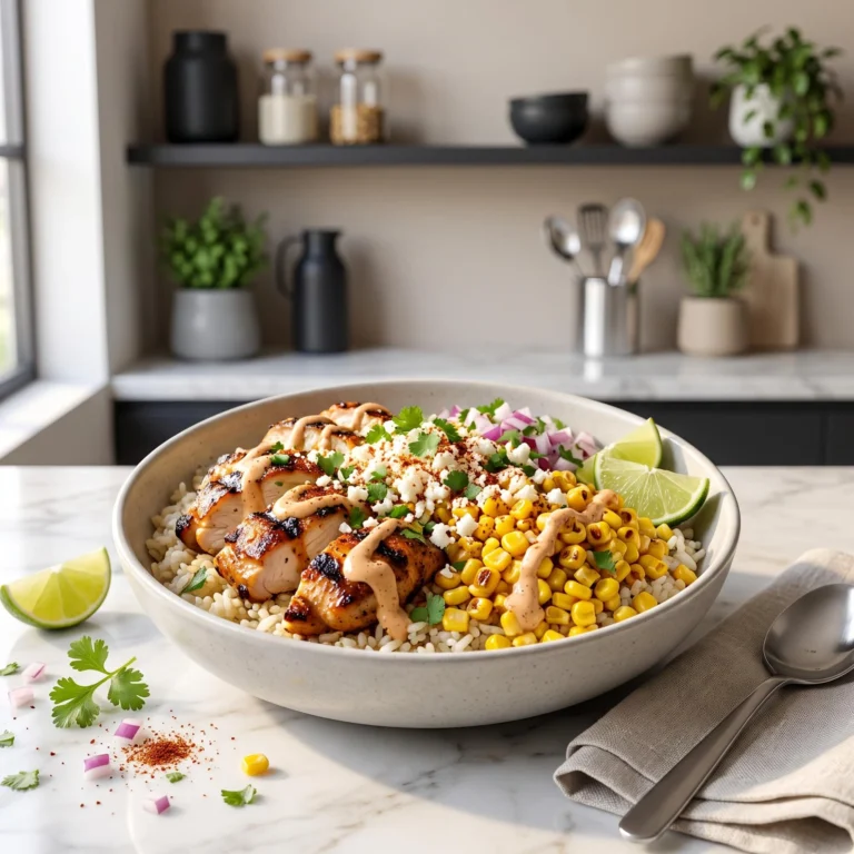 Delicious Street Corn Chicken Bowl Recipe: Savory, Zesty, and Better Than Takeout