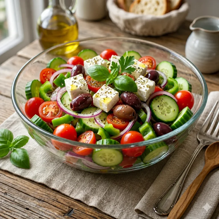 The Best Healthy Greek Salad Recipe: Fresh, Crisp, and Authentic