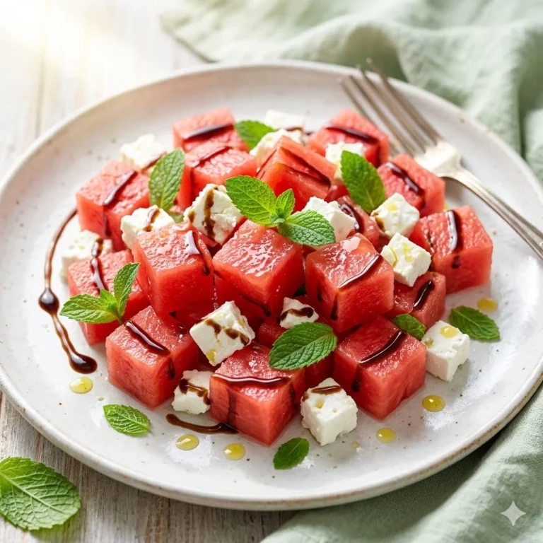 Quick and Refreshing Watermelon Feta Mint Salad Recipe for Summer
